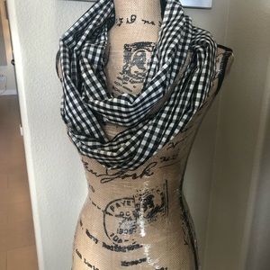 Gingham Infinity Scarf